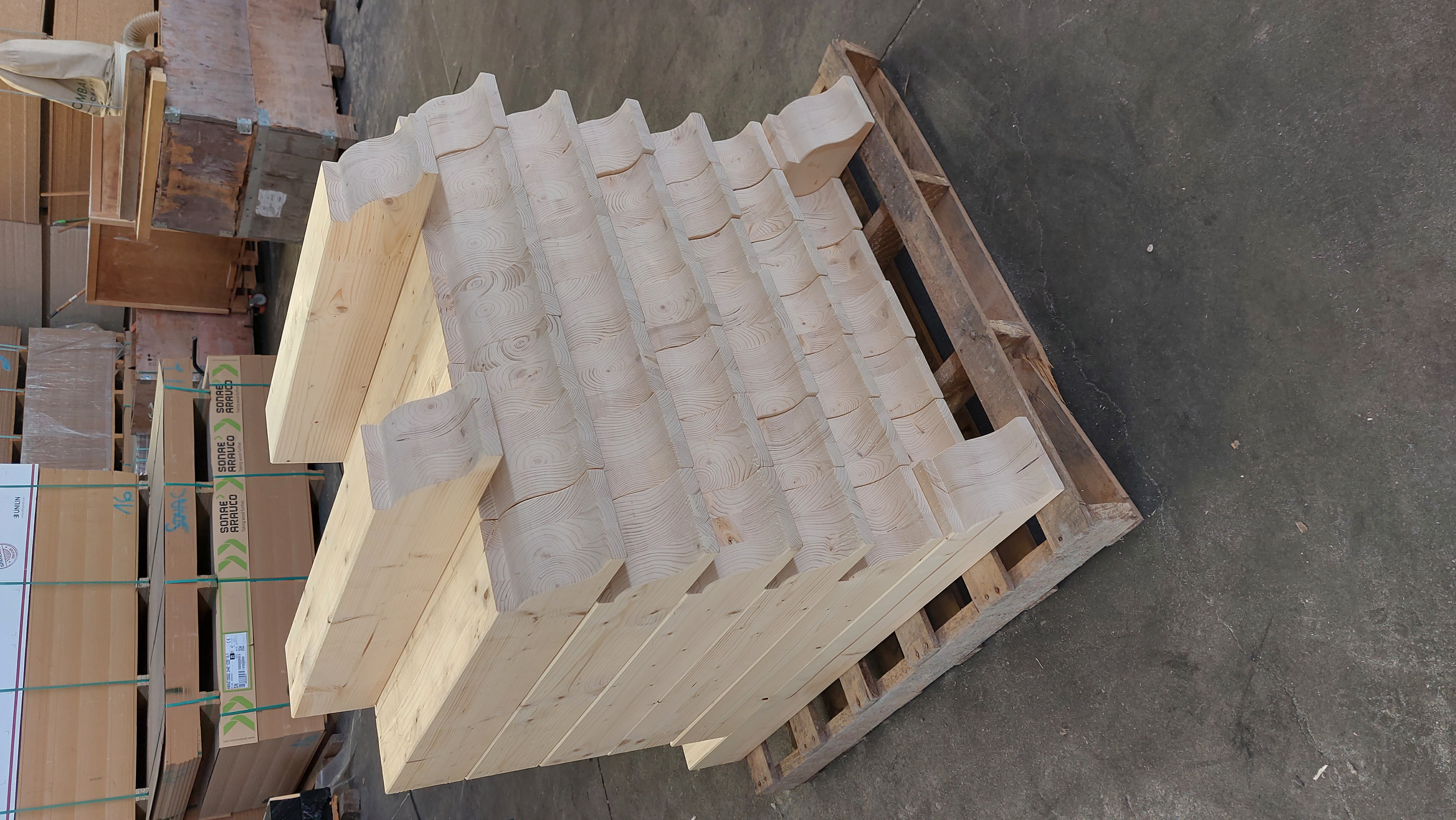 Preparación pedido canecillos de madera